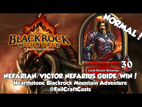 Hearthstone Victor Nefarius/Nefarian Guide/Win | Blackrock Mountain Adventure Mode!