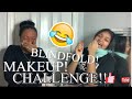 BLINDFOLD MAKEUP CHALLENGE