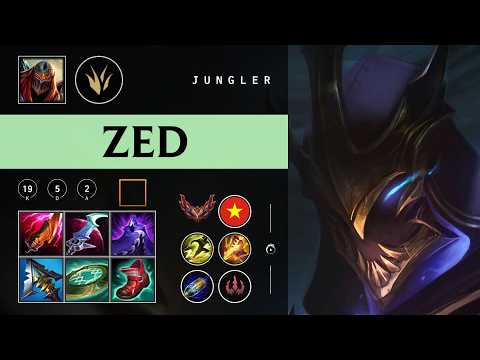 Zed Jungle vs Kha'Zix - VN Grandmaster Patch 26.02