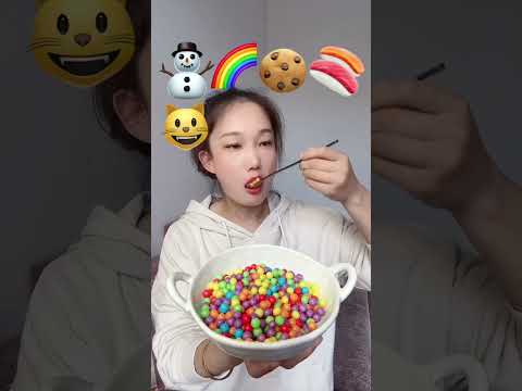 Die Herausforderung, ein Emoticon-Paket mit dem Gourmet-Mädchen 260 zu essen