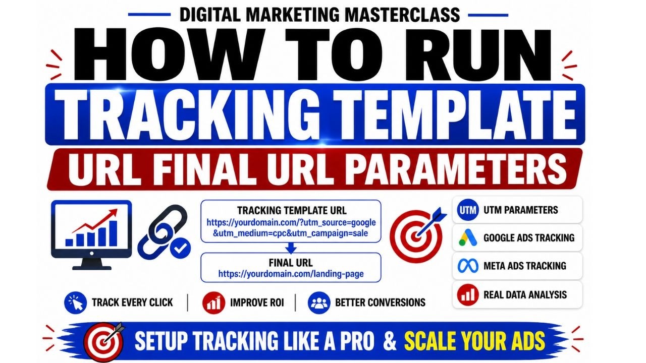 How To Run Tracking Template & Final URL Parameters (Step-by-Step) | Boost ROI with UTM Tracking