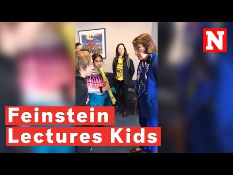 Dianne Feinstein Tells Children There Is No Way To Pay for Green New Deal YT