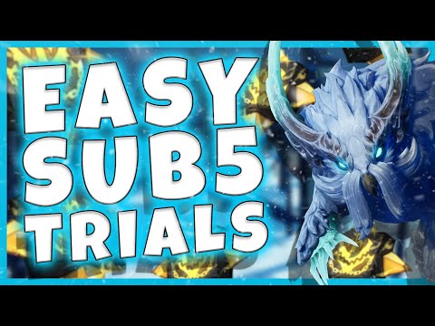 Dauntless Skraev trials - EASIEST sub 5 build and guide