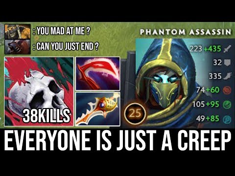 Everyone is Just a Creep For Her | EPIC 38Kills + 3500 Crit 2x Rampage Phantom Assassin by Ana DotA2