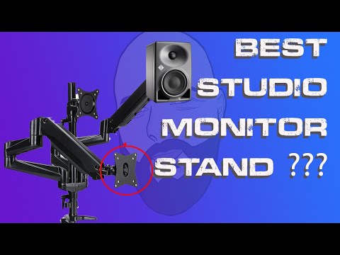 Cleanest Studio Speaker Setup - VESA Desk Stand for Neumann KH 80 DSP