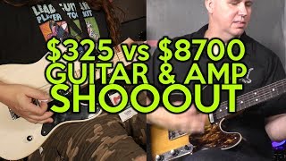$325 vs $8700 Guitar & Amp TONE SHOOTOUT (Tel-e style)