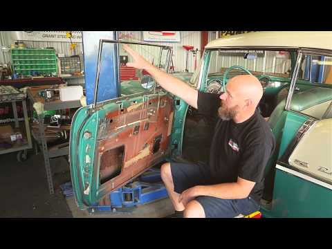 1955-56-57 2 Door Hardtop & Convertible Front Door Glass Alignment | Danchuk USA