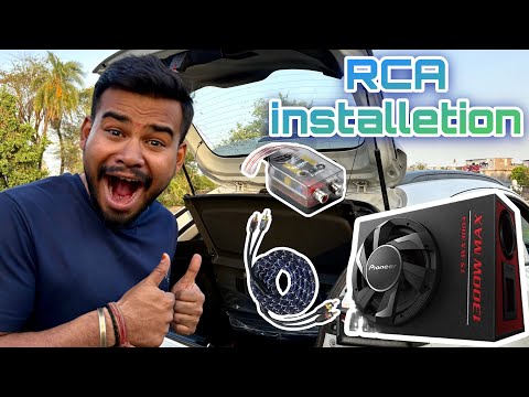 Bass tube Rca high low converter full connection with company fitted car stereo music system Bass