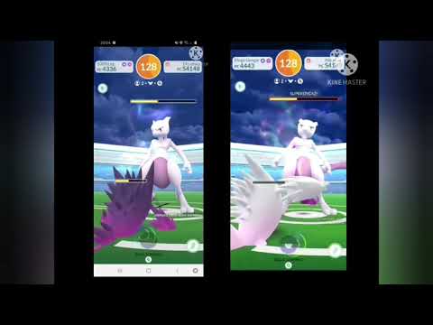 Duo de Mewtwo !!!  contas : LZFAHEL 44 , SAMSEEI 42.!!!  Mewtwo com relâmpago.