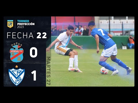 #TorneoProyección 2023 | Fecha 22 | resumen de Arsenal y Vélez