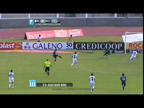 Gol de Gustavo Bou, Belgrano 1-1 Racing