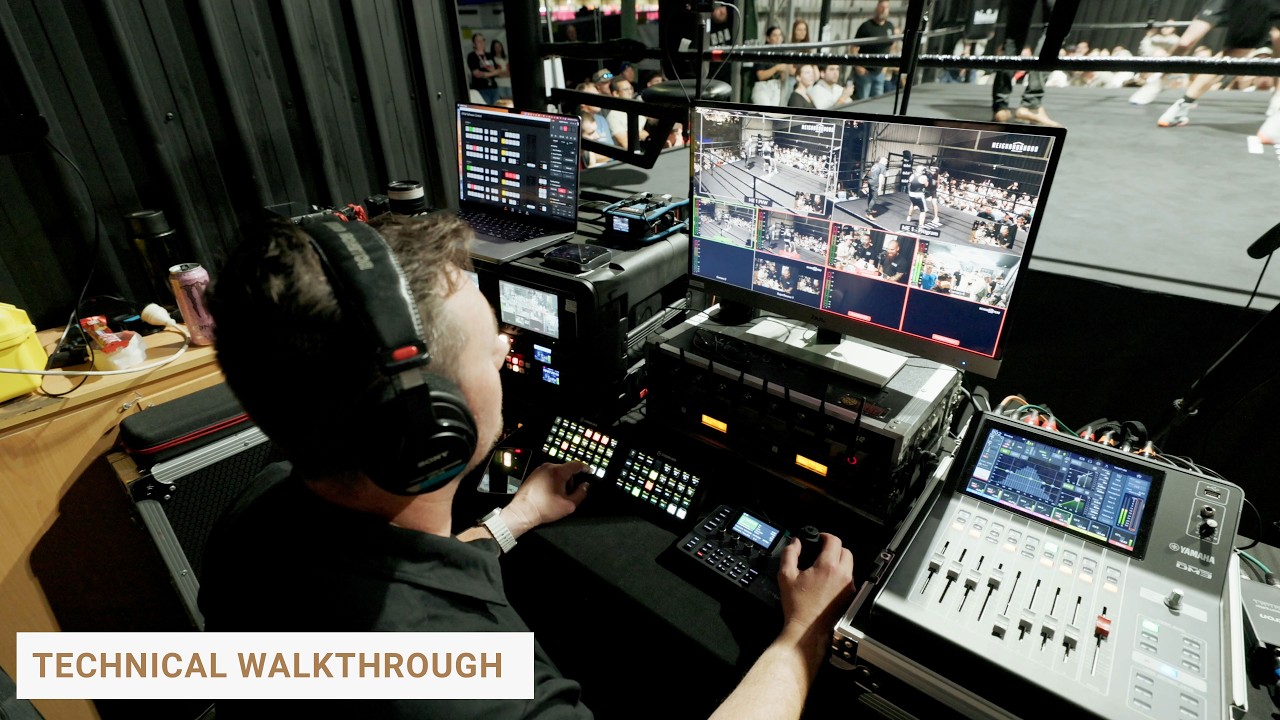 Charity boxing, live production