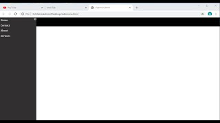 Creating a sindenav in html,css and js