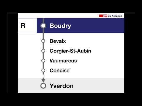 annonces CFF • Regio • Neuchâtel – Gorgier-St-Aubin – Vaumarcus – Yverdon-les-Bains