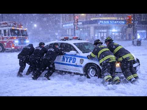 🚨❄️ Extreme SNOW Blizzard Slams NYC! ⚠️ Winter Storm Freezes New York City!