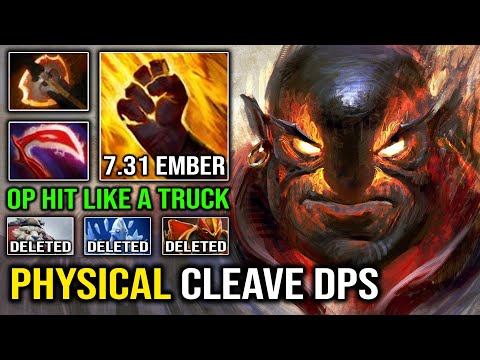 Bringing Back Physical Ember in 7.31 - First Item Battle Fury with NEW Desolator Cleave DPS Dota 2