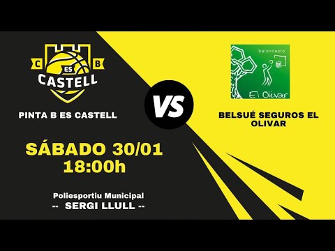 Partit Pinta B Es Castell vs El Olivar Basket Jornada 07 C-2 EBA. último minuto