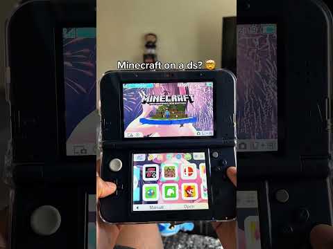 Playing Minecraft on ds 🤩 #3ds #nintendo #ds #videogames #gaming