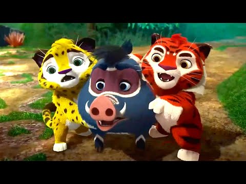 Leo and Tig 🦁 21-26 episodes in a row 🐯 Funny Family Good Animated Cartoon for Kids