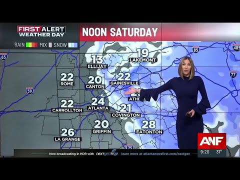 First Alert Forecast: Winter Storm Watch for East Georgia on Saturday