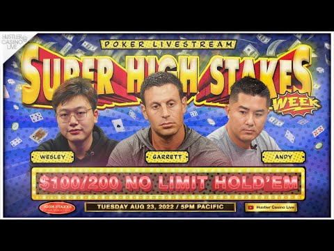 SUPER HIGH STAKES WEEK!! $100/200/400 w/ Garrett, Andy, Wesley & Ryusuke - Commentary by DGAF