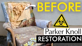 This moldy chair was a health hazard! | 1950s Parker Knoll Armchair Restoration & ReUpholstery