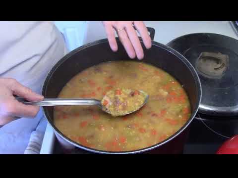 YELLOW SPLIT PEA SOUP WITH HAM SO FRUGAL AND SO GOOD