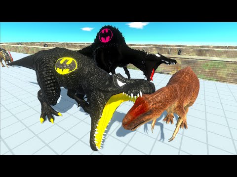 BATMAN T-REX & BATGIRL SPINOSAURUS DEATH RUN