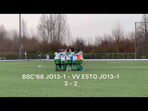 BSC’68 JO13-1 - VV ESTO JO13-1, uitslag 3-2