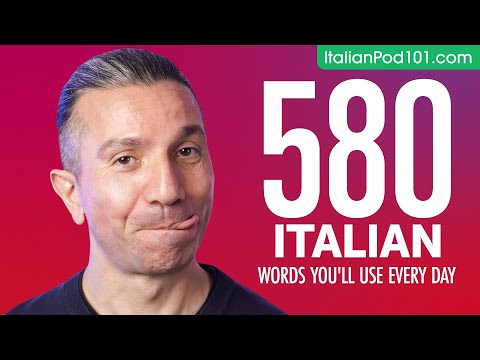 580 Italian Words You'll Use Every Day - Basic Vocabulary #98
