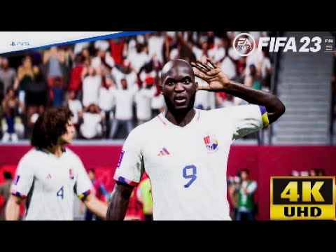 World cup Belgium vs Tunisia Semi Final PlayStation 5 gameplay 4K 60FPS