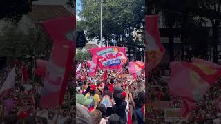 Passeata de apoio Lula no centro da Capital, neste Domingo
