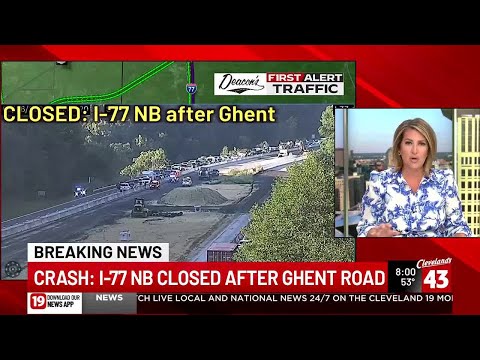 I-77 closed in Summit County