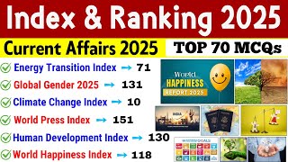 Download lagu Index 2025 Current Affairs | Index and Ranking 2025 | Important Index 2025 Tricks | India Rank Index mp3
