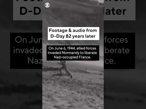 Footage and audio from D-Day, 82 years later #shorts