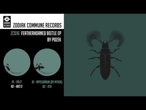 ZC016 - Pozek - HXT/2 - Featherhorned Beetle EP - Zodiak Commune Records