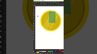 Make a Coin In Inkscape #shorts