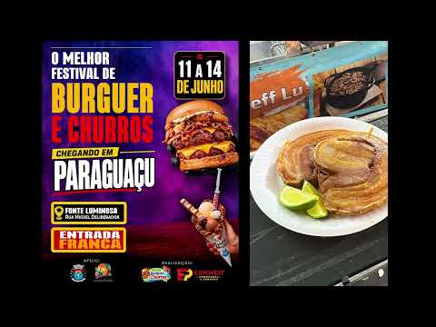 Paraguaçu Paulista recebe de 11 a 14 de junho o Festival de Burguer e Churros