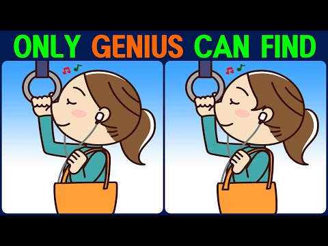 Brain exercise quiz! Find the difference between! │ live young! For young brains!
