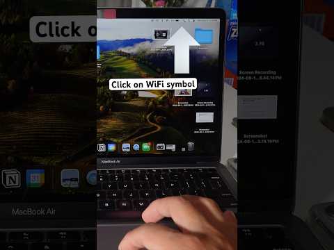 How to connect to WiFi on MacBook 💻👀 #apple #macbook