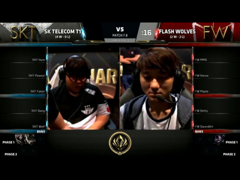 SKT vs FW - 2017 MSI Group Stage - SK Telecom T1 vs Flash Wolves