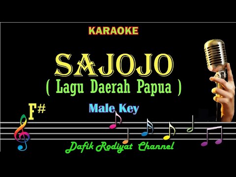 Sajojo (Karaoke) Lagu Daerah Papua (Irian Jaya) Nada Pria/Cowok Male key F#