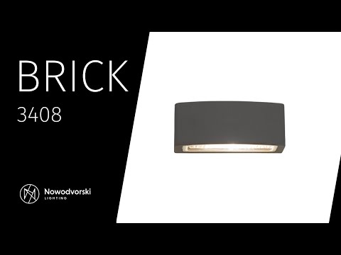 Світильник вуличний Nowodvorski 3408 Brick E27 1x60W IP65 Gr
