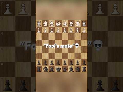 Fool’s mate chess 🔥 | Easy 2 moves trap #chess #trap #views #viral