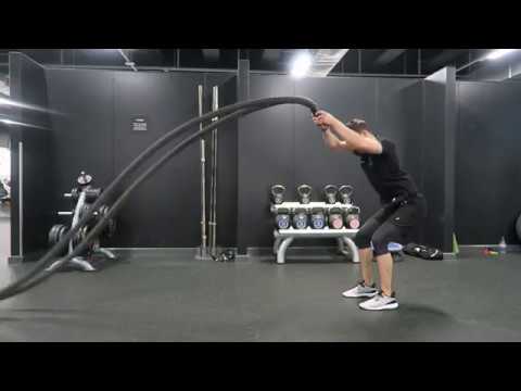 Battle rope exercise - power slams