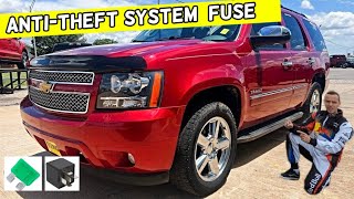 CHEVROLET TAHOE SUBURBAN ANTI THEFT SYSTEM  FUSE 2006 2007 2008 2009 2010 2011 2012 2013 2014