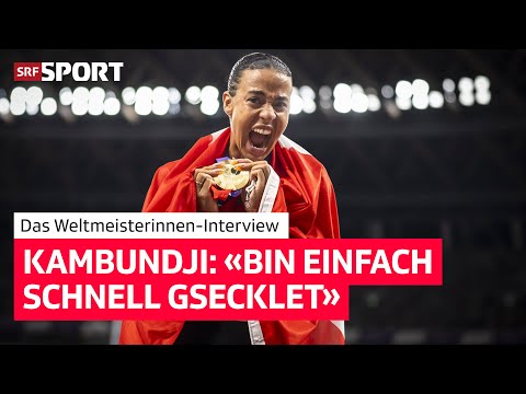 Historic World Championship gold! 🥇 Ditaji Kambundji after the historic World Championship run in...