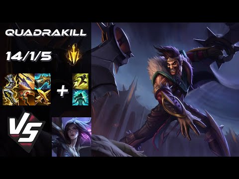 BOTTOM Draven vs Kai'Sa [QUADRAKILL] - EU Challenger Patch 25.S3.1