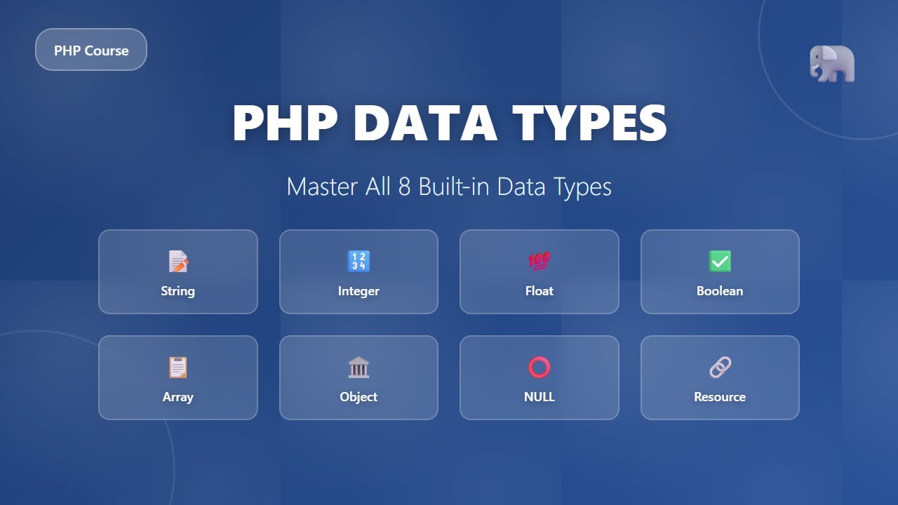 PHP Data Types Explained for Beginners | String, Integer, Boolean & More!