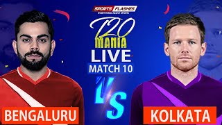 LIVE RCB vs KKR 10th Match Score: LIVE IPL 2021 Hindi Commentary Bangalore vs Kolkata Today's Match
